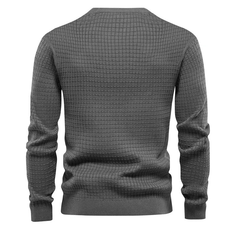 Men's round neck cotton casual sweaters