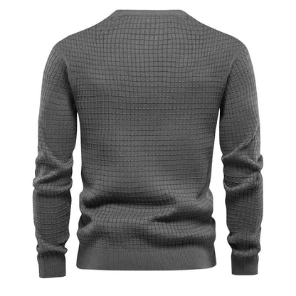 Men's round neck cotton casual sweaters