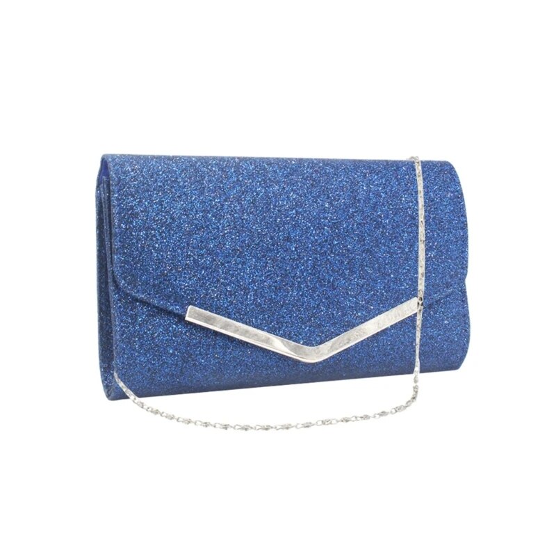 Evening Glitter Elegant With Chain Shoulder Clutches