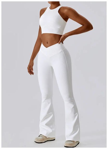 Flare High Waist Wide Leg Pants