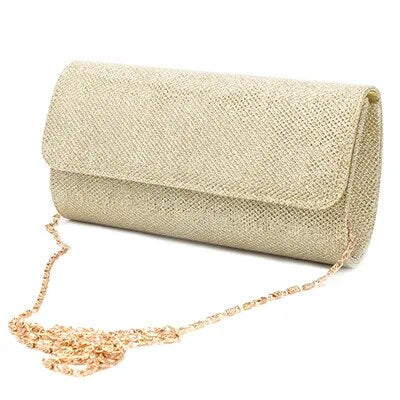 Luxury Chain Crossbody Envelope Shiny Clutch