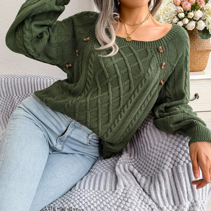 Knitted Pullover Casual Knitwear Long Sleeves Warm Sweater