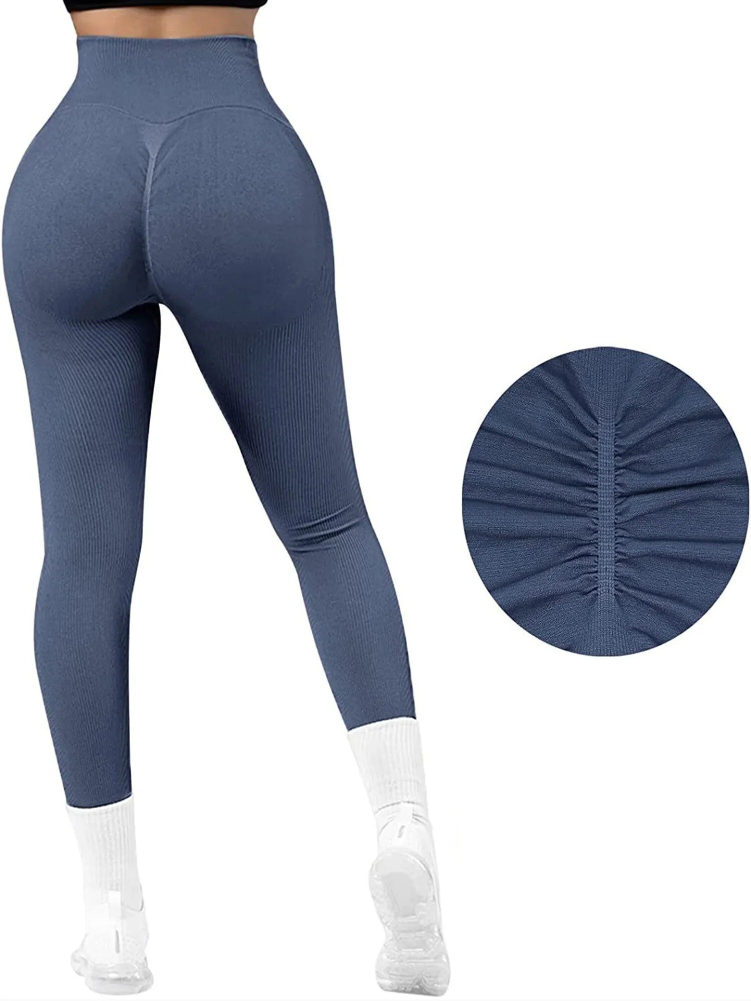 Seamless High Waist Push Up Yoga Pants Gym Fitness Leggings