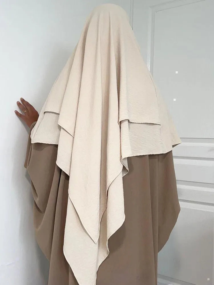 Long 1 piece khimar Hijab Head Scarf Without Abaya