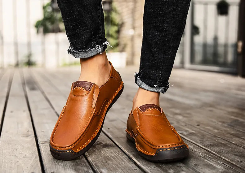 Soft Leather Comfortable Casual Loafer Men Shoes