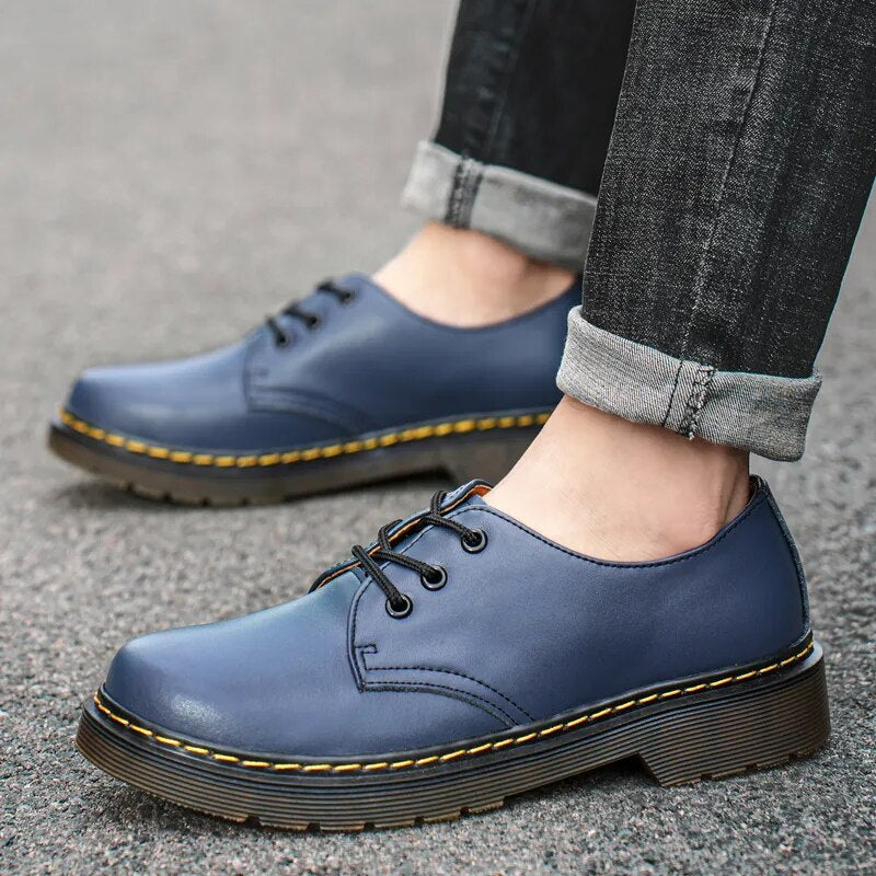 Casual Lace Up Leather Men Shoes