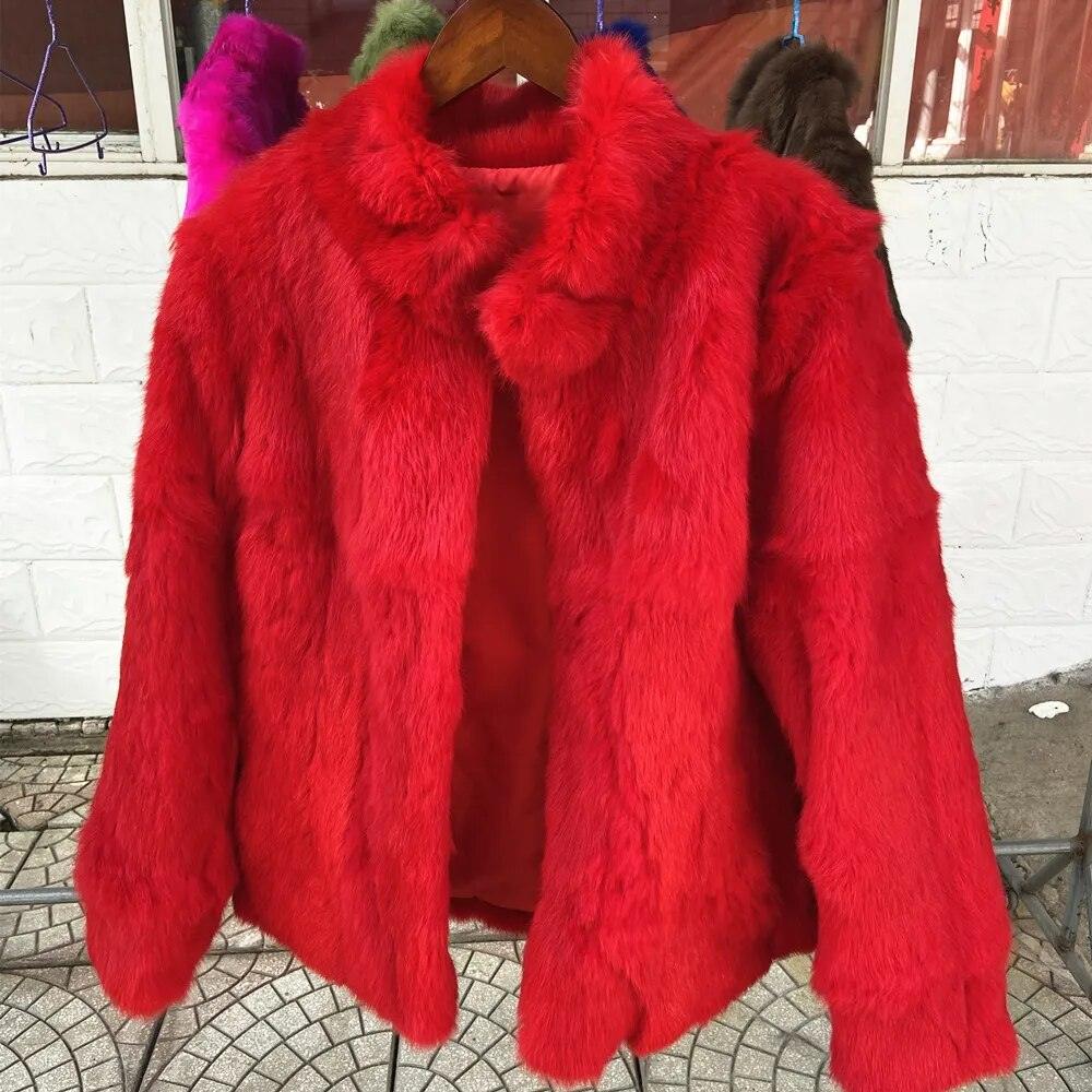 Natural Rabbit Fur Coat