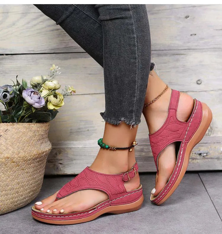 Low Heel Lightweight Flip Flops Casual Sandals