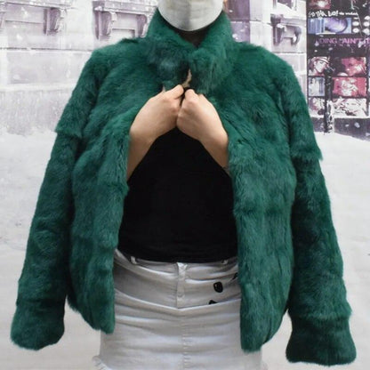 Natural Rabbit Fur Coat