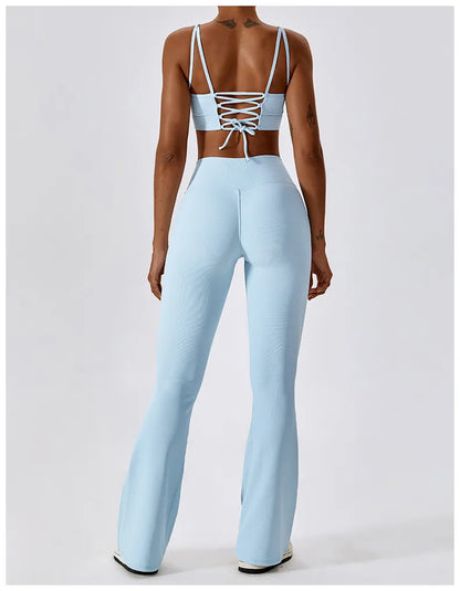 Flare High Waist Wide Leg Pants