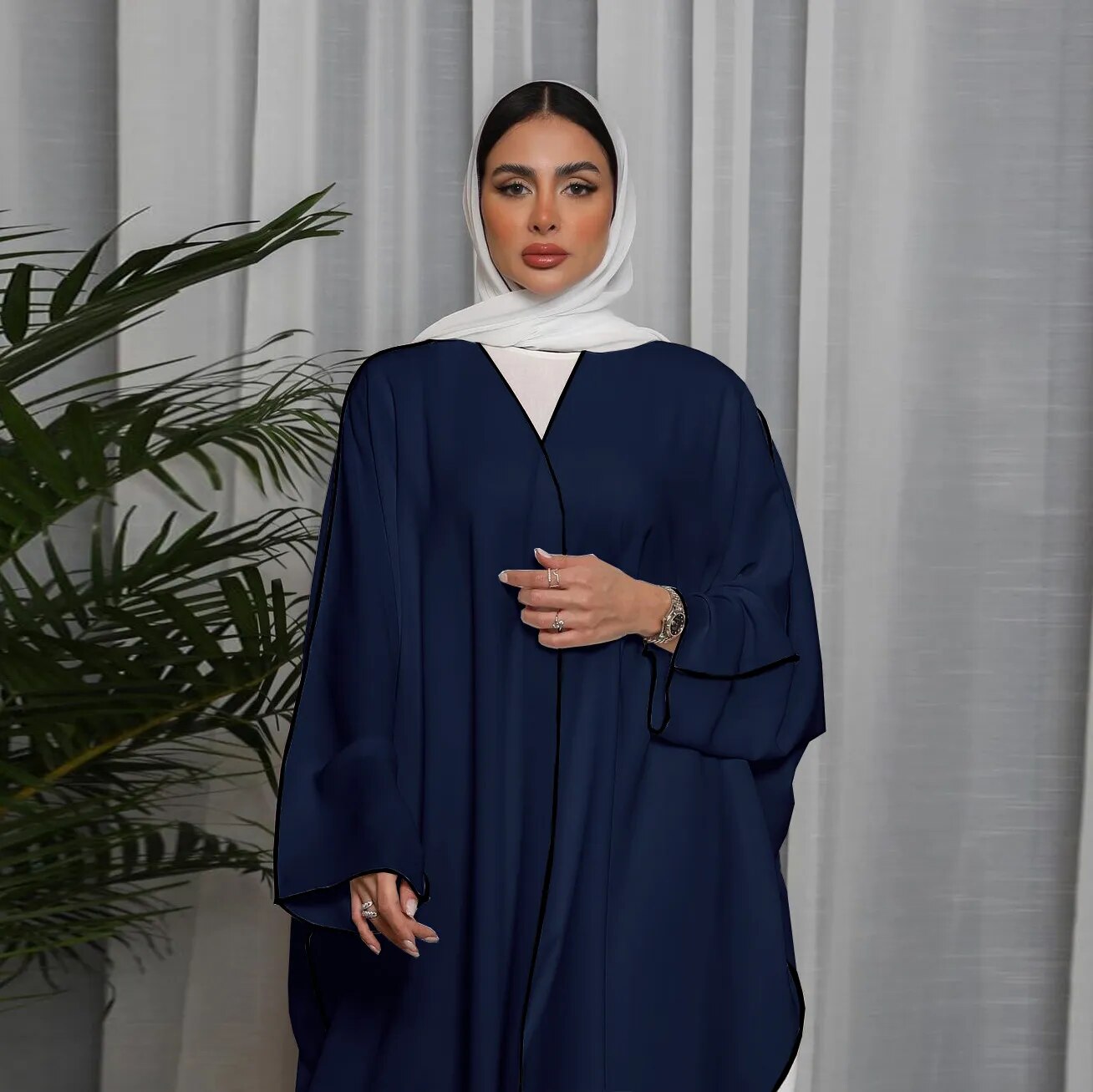 Abaya Dress 2 Piece Set Saudi Style Kaftan