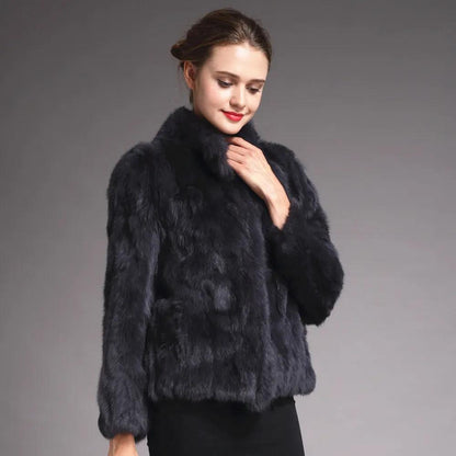 Natural Rabbit Fur Coat