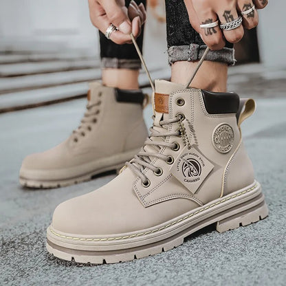 High Top Ankle Lace-Up Retro Boots