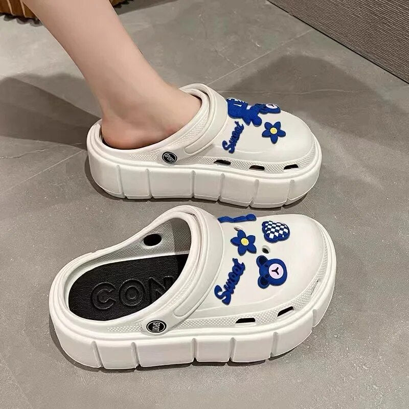 Women Platform Clogs Light Non-slip