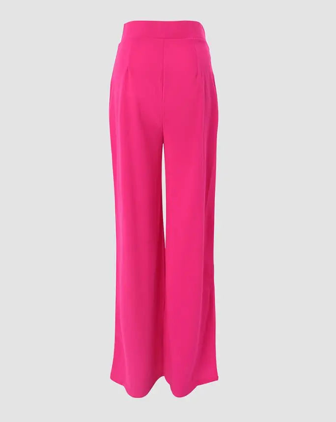 Elegant High Waist Wide Leg Bootcut Pants