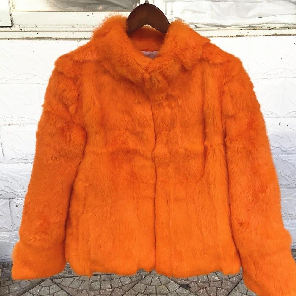 Natural Rabbit Fur Coat