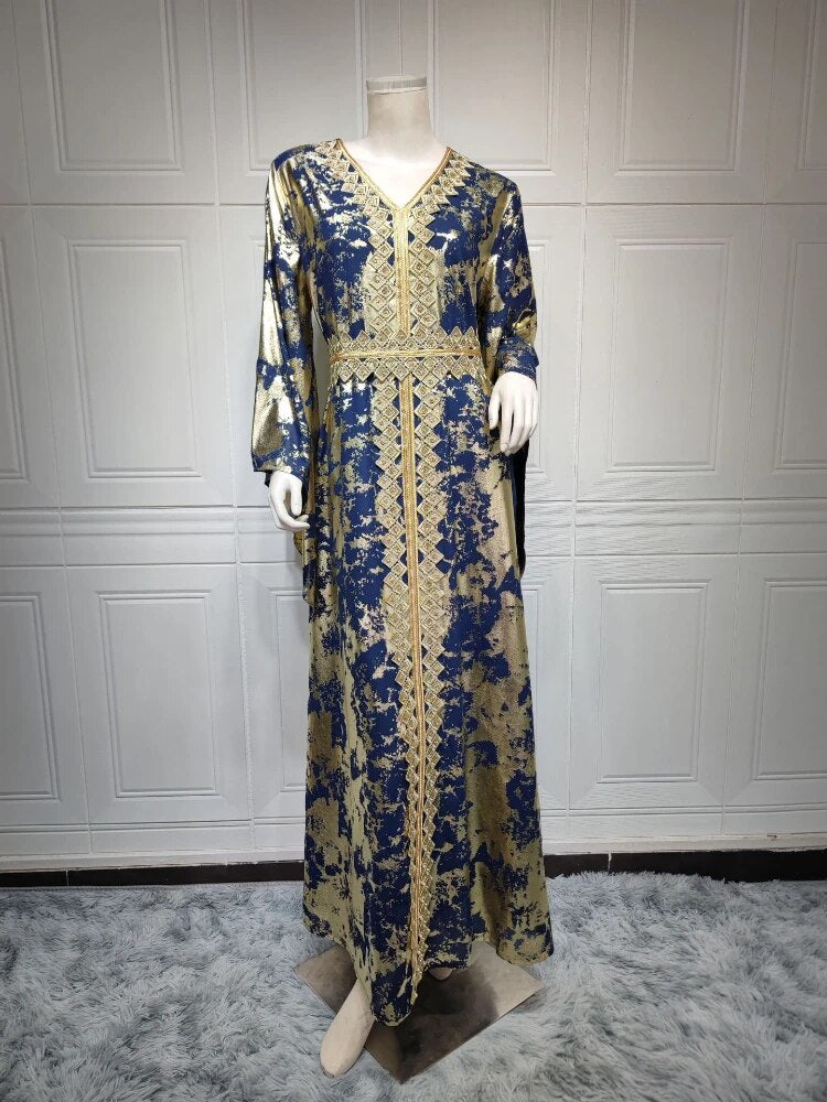 Abaya Sleeve Moroccan Caftan Elegant Gown