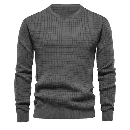 Men's round neck cotton casual sweaters