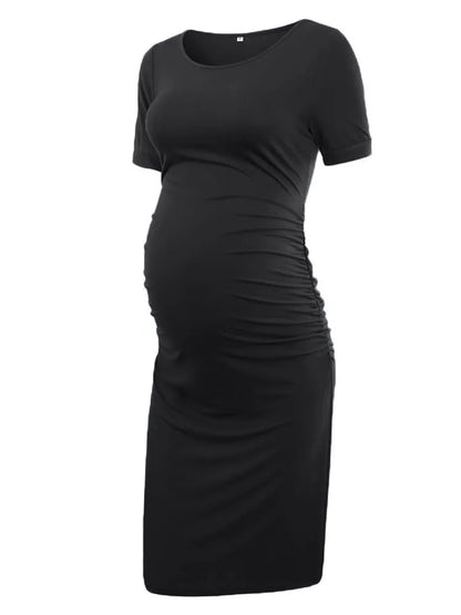 Maternity Dresses Bodycon Casual Short Sleeve