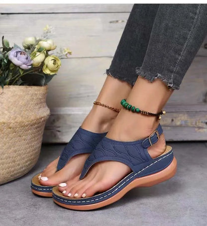 Low Heel Lightweight Flip Flops Casual Sandals