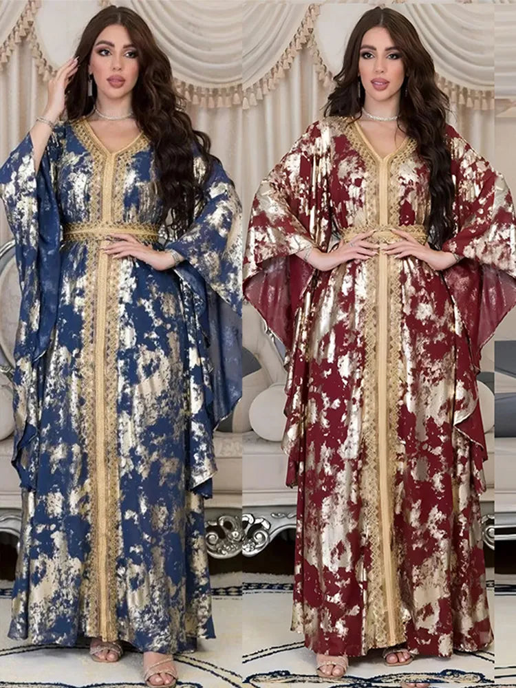 Abaya Sleeve Moroccan Caftan Elegant Gown