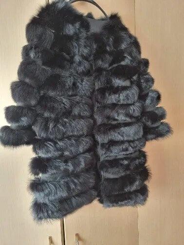 Fox fur down coat high quality