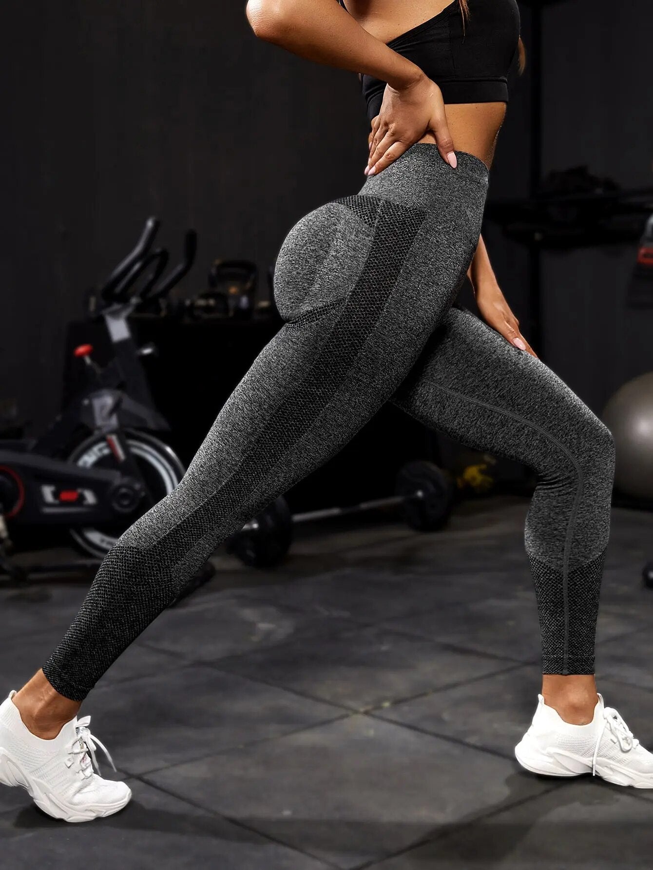 Yoga Women Fitness Seamless Workout Push Up Leggings