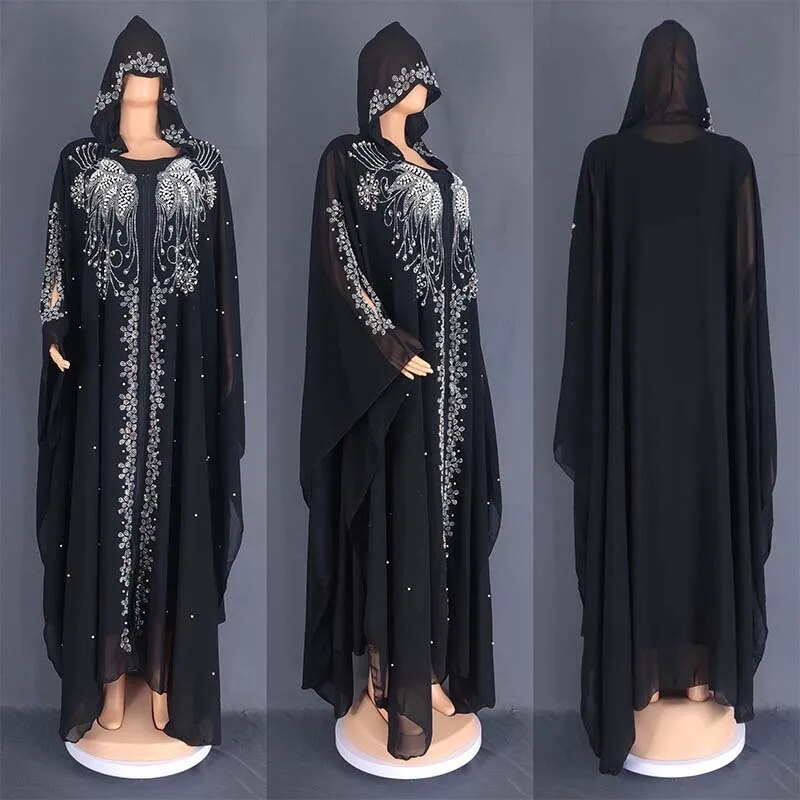 Modest Long Loose Black Abaya Kaftan