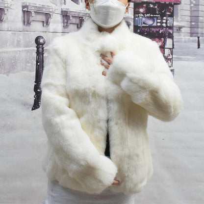 Natural Rabbit Fur Coat