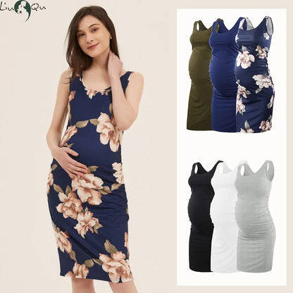 Bundle 3 pcs Maternity Sleeveless Dress Casual Bodycon