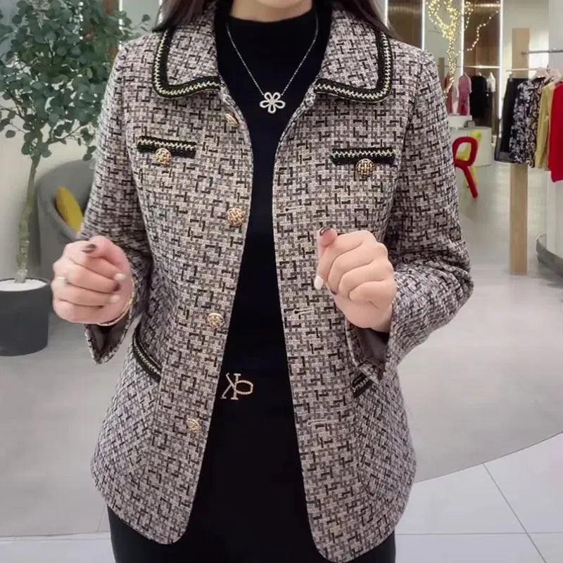 Loose Wool Blazer Coat office wear high quality