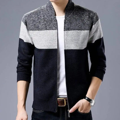 Men's Cardigan Single-Breasted Plus Size Available