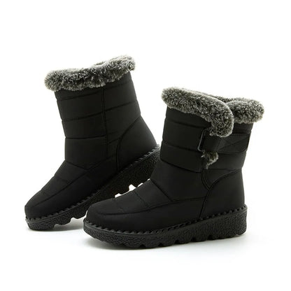 Waterproof Winter Faux Fur Snow Warm Cotton Ankle Boots