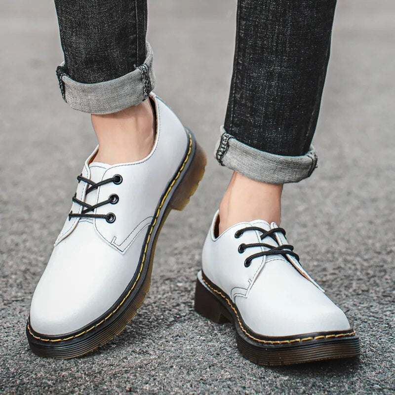 Casual Lace Up Leather Men Shoes