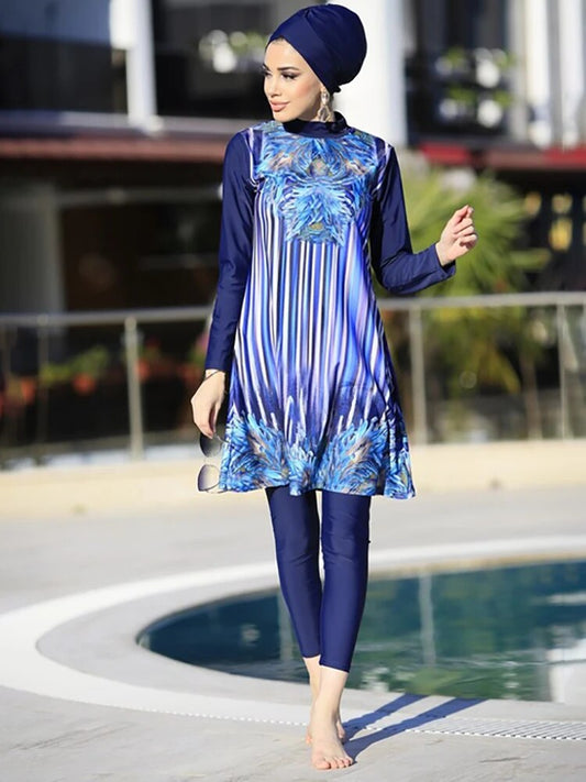 Hijab Swimsuit Full Cover Up Long Sleeve