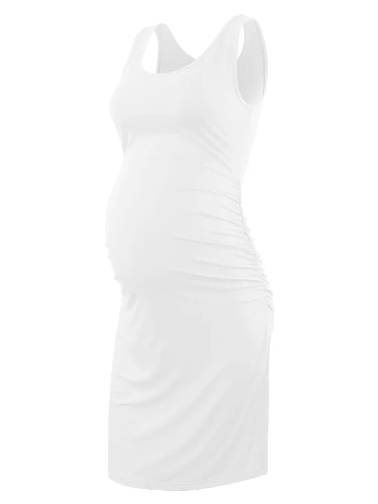 Maternity Dresses Bodycon Casual Short Sleeve