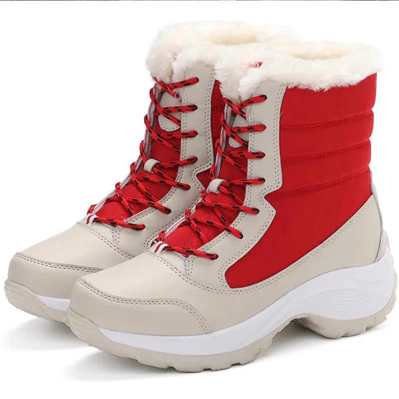 Winter Ankle Platform Snow Light Boots