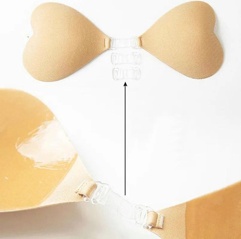 Invisible Nude Bra Push Up Chest Pasty Invisible Mango Silicone Chest