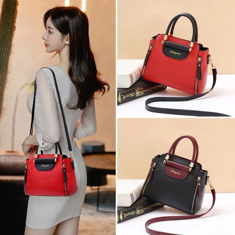 Leather Shoulder & Hand Bag Crossbody