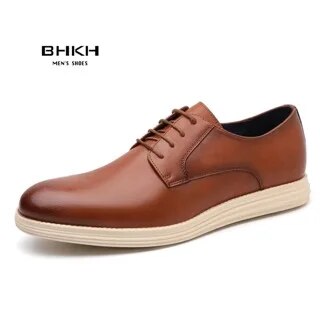 Leather Casual Lace-up Dressy shoes For Men