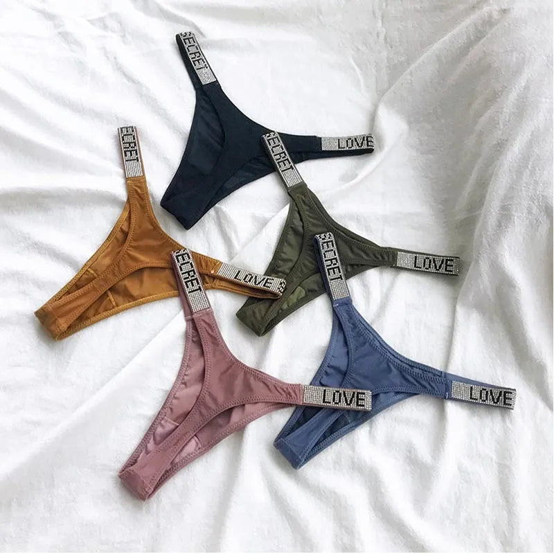 Women Underwear Fitness Gym Thongs Low Rise