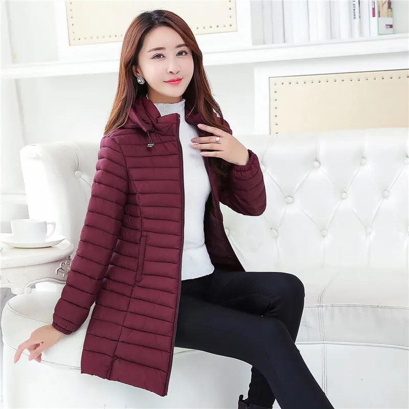 Parka Ultra-light Thin Down Coat Autumn Short Hooded