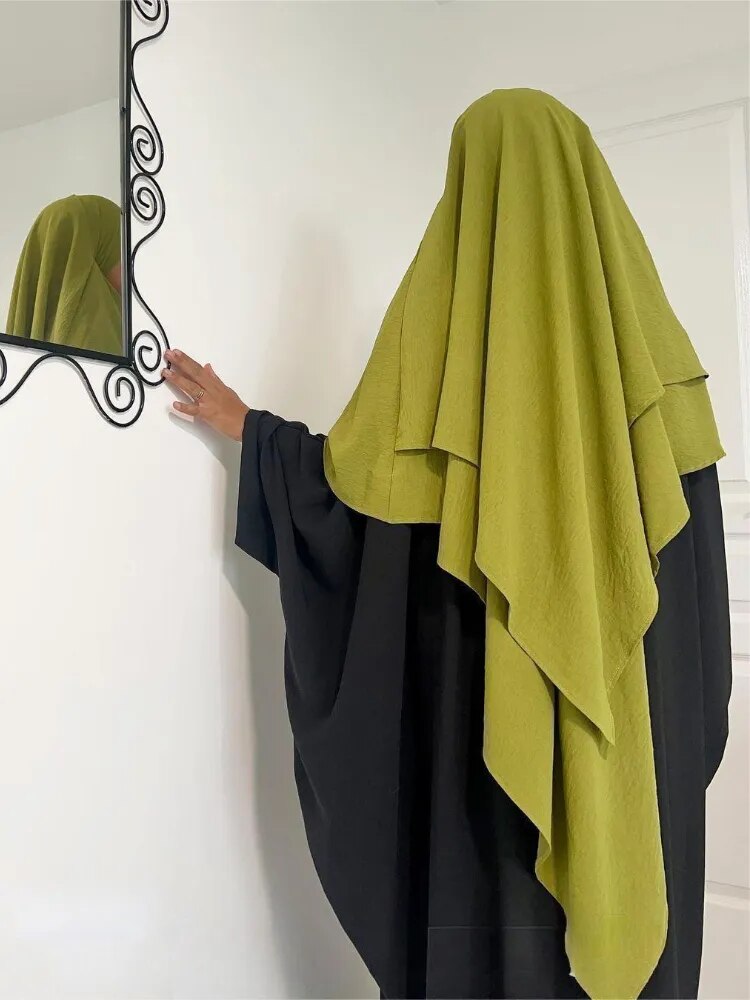 Long 1 piece khimar Hijab Head Scarf Without Abaya