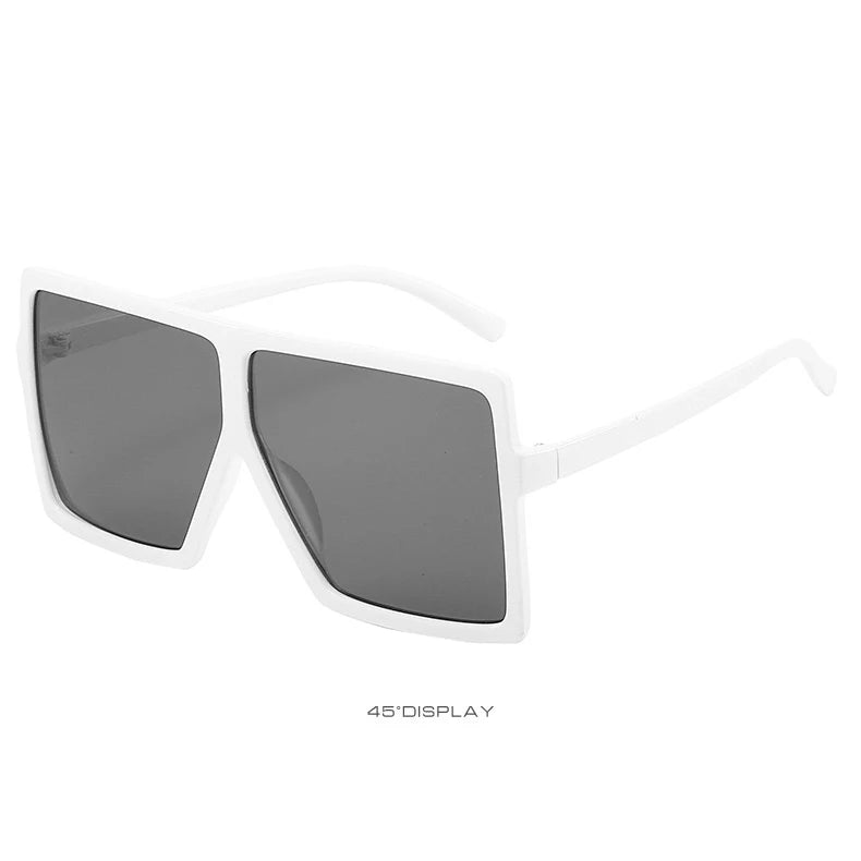 Trendy Vintage Oversized Sunglasses - Luxury Square Polarized Shades Unisex