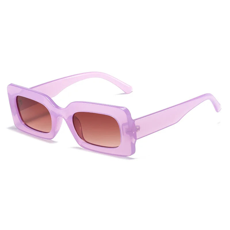 New Vintage Small Square Sunglasses for Women Retro Punk