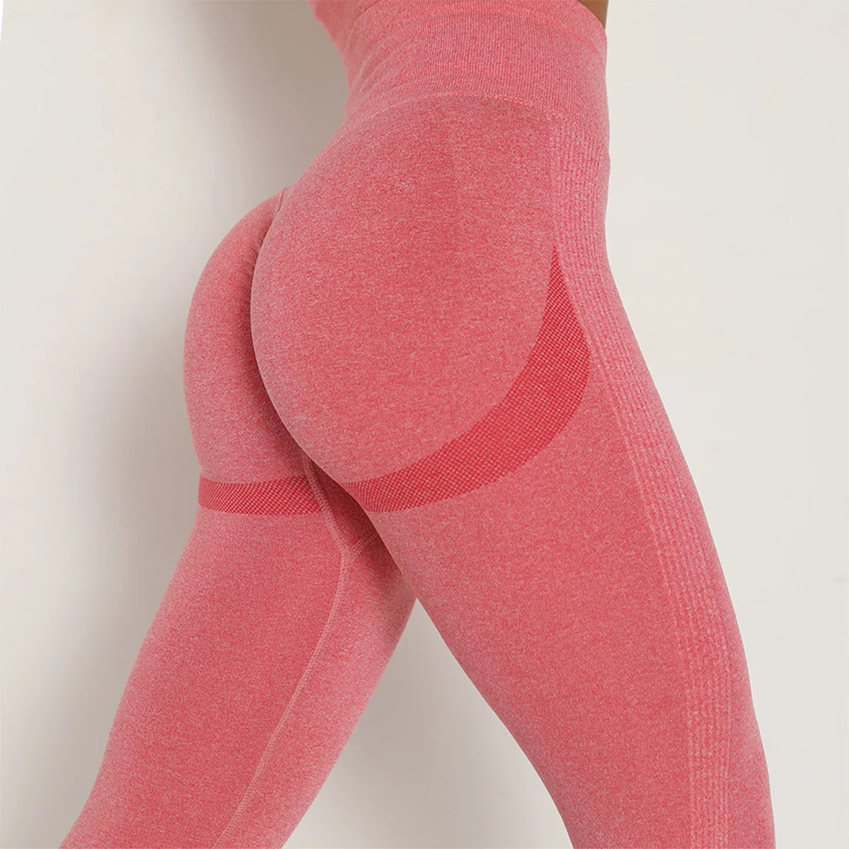 High Waist Scrunch Butt Seamless Leggings - Gym Yoga Fitness