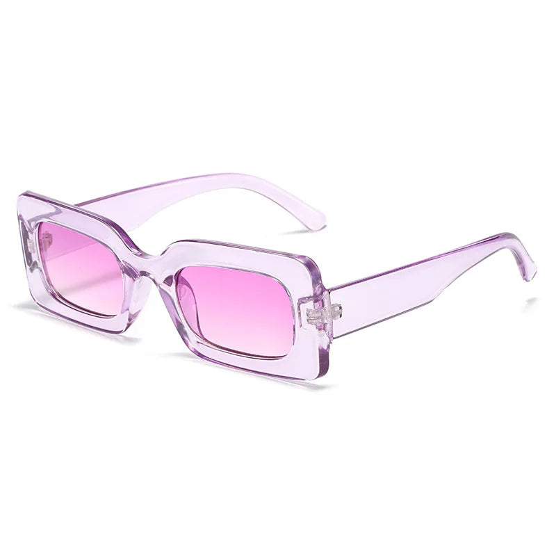 New Vintage Small Square Sunglasses for Women Retro Punk