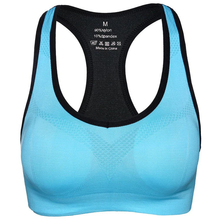 Supportive Racerback Yoga Bra - Padded Fitness Bra