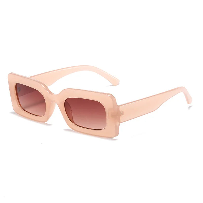 New Vintage Small Square Sunglasses for Women Retro Punk