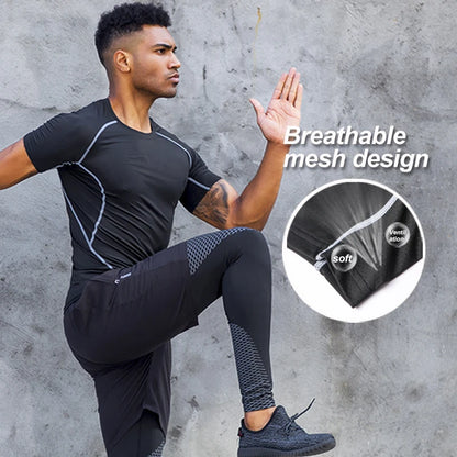 High Quality Compression Sport Running Men Shirt